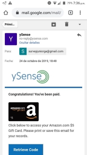 Comprobante pago ySense